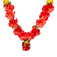 108 Red Hibiscus Flower Mala